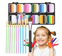 Set di vernice per il viso per la di vernice per il viso, kit dipinto per il corpo e il viso in 12 colori | kit trucco per pittura viso