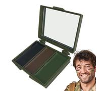 Set di vernici per il viso - mimetizzaggio militare resistente sudore | CADET CADET 'Esercito colore vibrante cammoo | Specchio Cream Crema Cream Viso Compact Cartidge Pallet per pelle sensibile