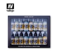 Set Di Vernici RLM COLORS |VALLEJO|71193| 16x17ml Modello Char Promo