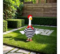 Set di vestiti francesi per il ritorno a scuola, per oche da giardino in cemento o plastica, altezza 58,4 cm, per Halloween, portico, giardino, statua decorativa
