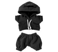 Set di Vestiti per Bambole 17cm, Moda Divertente Felpe per Bambole e Pantaloni Graziosi Pratici Accessori Costumi for Vestire la Figura (Grigio Scuro)