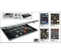 Lindner 4890-24 ALU Sammelvitrinen Scatola Disposizione 24 scomparti 65x58x35mm