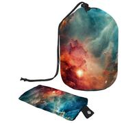 Set di vettore carino con illustrazioni di Halloween 2_194 borsa cosmetica con mini sacchetto con cerniera borsa da toilette da viaggio per le donne organizzatore di trucco con coulisse borsa