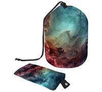 Set di vettore carino con illustrazioni di Halloween 2_194 borsa cosmetica con mini sacchetto con cerniera borsa da toilette da viaggio per le donne organizzatore di trucco con coulisse borsa