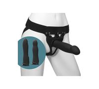 Set di vibratori vaginali anali indossabili fallo vibrante dildo con imbragatura