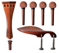 Set di viole GEWA, set di accessori, set di ricambi, cordiera, mentoniera, pomolo finale, 4 pioli, legno di bosso, modello con mentoniera Guarneri, 4/4