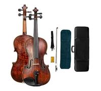 Set Di Violini Fatti A Mano Professionali Violino In Acero Fiammato Con Retro In Legno Di Abete Rosso 4/4 Con Custodia (Color : 02)