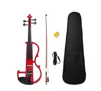 Set Di Violino Elettrico Violino A Corpo Cavo In Legno Massello Selezionato Con Cavo Audio Per Arco In Legno Brasiliano Custodia Per Violino