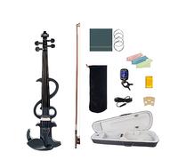 Set Di Violino Elettronico Muto 4/4 A Grandezza Naturale In Legno Massello Per Studenti Principianti Allenamento Per Prestazioni Musicali Con Custodia Per Arco