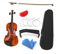 Set Di Violino Per Principianti 1/8 1/16 Dimensioni 1/10 Con Custodia Corde Per Arco Poggiaspalle Per Violino In Legno Basso(Kit 1,1/10)