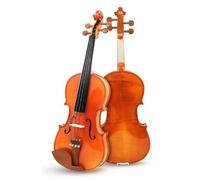 Set Di Violino Per Principianti Colore Naturale 4/4 Violino Pannello In Abete Rosso Acero Modello Tigre Naturale Set Di Violino Con Custodia Corde Per Arco Poggiaspalla(Set 2)