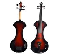 Set Di Violino Per Principianti Kit Violino Elettrico Full Size Sunset Color 4/4 Violino Silenzioso In Legno Massello Con Custodia Rigida KIT Raccordi In Ebano