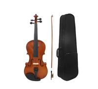 Set Di Violino Per Principianti Set Di Violino 4/4 A Grandezza Naturale Custodia Rigida Per Violino In Legno/Arco/Poggiaspalla/Accordatore/Adesivo Per Tastiera Corde E Ponte Extra(Brown)