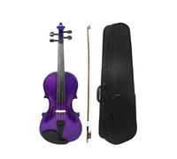 Set Di Violino Per Principianti Set Di Violino 4/4 A Grandezza Naturale Custodia Rigida Per Violino In Legno/Arco/Poggiaspalla/Accordatore/Adesivo Per Tastiera Corde E Ponte Extra(Purple)