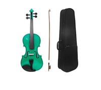 Set Di Violino Per Principianti Set Di Violino 4/4 A Grandezza Naturale Custodia Rigida Per Violino In Legno/Arco/Poggiaspalla/Accordatore/Adesivo Per Tastiera Corde E Ponte Extra(Green)