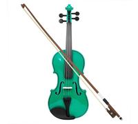 Set Di Violino Per Principianti Violino Acustico In Legno Massello A Grandezza Naturale 4/4 Per Violino Principiante Con Custodia E Arco Violino Di Colore Viola/Verde(Green)