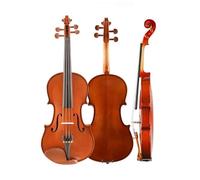 Set Di Violino Per Principianti Violino Per Principianti In Legno Massello Semi-fatto A Mano 4/4-1/8 Dimensioni Opaco/rosso Lucido Disponibile Con Accessori Completi(Glossy,1/8)