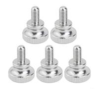 Set di viti a mano per stringere le teste zigrinate, perfettamente progettate per il bloccaggio sicuro del vetro (2 pezzi) (M4 x 8)