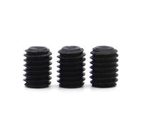 Set di viti a testa esagonale, M1,6, M2, M2,5, M3, M3,5, M4, M5, M6, M8, M10, M12, DIN916, in acciaio di grado 12,9, colore nero, 12 mm, M3, 50 pezzi