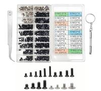 Set di viti assortite, M2 M2.5 M3, viti per computer HDD M.2 SSD, viti universali per computer portatile, PC, riparazione computer, 355 pezzi, per scheda madre, set universale