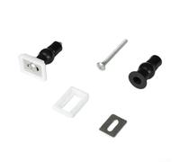 Set di viti di ancoraggio a espansione per copriwater con funzionamento a sgancio rapido e integrazione con fibbia in gomma (33 mm)