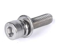 Set di viti esagonali e dadi a testa esagonale M2-M12 in acciaio inox 304, confezione da 80 pezzi con bullone esagonale interno, guarnizione, rondella a molla e kit di combinazione (8 mm, M3 (20 set))
