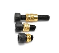 Set di viti for dadi con inserto termico in ottone M2/M3/M4/M5/M6 Kit inserti filettati a esagono incassato 50 pezzi(M3x5x5 Length 6mm)