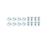 Set di viti per fissaggio snowboard M6 x 16 mm e distanziatori OD 20 mm per montaggio costante e regolazioni multiple (8 pezzi)