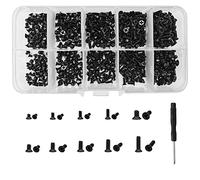 Set di viti per notebook M2 M2,5 M3 con Kit di Viti per Computer Portatile per Riparazione PC Universale, 600 Pezzi, Nero, Viti Testa Phillips