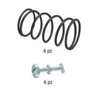 Set di viti RMS incl. molle per copertura laterale, 6 viti, 6 molle