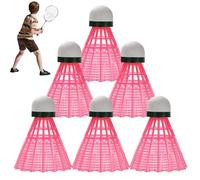 Set di volani - Palline da admintonon in nylon ad alta elasticità | Palline leggere in nylon | Set di volani riutilizzabili per giochi di famiglia, set di palline da badminton portatili per i liberi