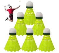 Set di volani - Palline da admintonon in nylon ad alta elasticità | Palline leggere in nylon | Set di volani riutilizzabili per giochi di famiglia, set di palline da badminton portatili per i liberi