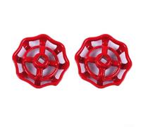Set di volantini con valvola in ghisa, maniglia in rame resistente per sostituzione valvola a globo, volantino per rubinetto industriale e manopola della valvola del tubo dell'acqua per (7 mm)