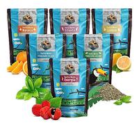 Set di yerba mate Rio Parana | Confezione da sei di yerba mate | Tradizionale, energetico con guaranà, dimagrante, al limone, all'arancia | Yerba mate argentino | Caffeina naturale | 6x500g | 3kg