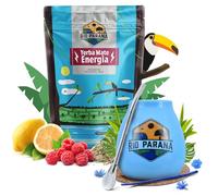 Set di yerba mate Rio Parana Energia con accessori | Yerba mate con guaranà | Calabash, bombilla e accessori | Yerba mate argentino | Caffeina naturale | 500g | 0,5kg