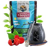 Set di yerba mate Rio Parana with accessories | Stimulating Energia with guarana | Calabash, bombilla e accessori | Yerba mate argentino | Tè yerba mate | Caffeina naturale | 500g | 0,5kg