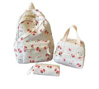 Set di zaini per la scuola per adolescenti, grande e carino, per la scuola | Set di zaino per la scuola, zaino e tasche abbinate secondo l'immagine principale, nylon, scuola, campus