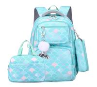 Set di Zaini Scuola per Bambine, Zaino Primaria Bambini Ragazza Zainetto Cartelle Bambina Borse Scuola con Borsa Termica Borse Portapenne (Set di 3)