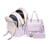 Set Di Zaini Scuole - Borsa Per La Scuola Estetica | Zaini | Travel Di Bookbag Leggero | Custodia A Per La Borsa Da Pranzo | Knapsack Tote For Boys Girls Kids Travel School Preschool Dai