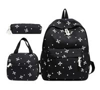 Set di zaino per bambini con fiocco, borsa per la scuola con, Nero , Vedere | Zaino per la scuola per viaggi, gite di un giorno, escursioni, campeggio, attività all'aperto, università, sport, url