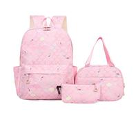 Set di zaino per la scuola per adolescenti, alla moda, per la scuola e la | Set di zaino per la scuola, zaino e tasche abbinate secondo l'immagine principale, nylon, scuola, campus