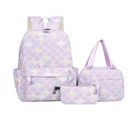Set di zaino per la scuola per adolescenti, alla moda, per la scuola e la | Set di zaino per la scuola, zaino e tasche abbinate secondo l'immagine principale, nylon, scuola, campus
