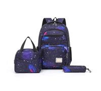 Set di zaino per la scuola per adolescenti, elegante e casual, per la | Set di zaino per la scuola, zaino e tasche abbinate secondo l'immagine principale, Oxford, scuola, campus