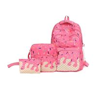 Set di zaino per la scuola per adolescenti, serie Ice, per la scuola e la | Set di zaino per la scuola, zaino e tasche abbinate secondo l'immagine principale, Oxford, scuola, campus