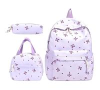 Set di zaino per ragazze con , borsa per la scuola con contenitore | Zaino per la scuola per viaggi, gite di un giorno, escursioni, campeggio, attività all'aperto, università, sport, vacanze