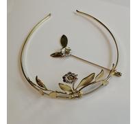 Set Diadema E Spilla In Oro Per Il Giubileo Della Festa D'Oro