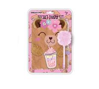 Set diario segreto con Penna pompon modello Capybara DreamPop - TriCoastal