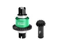 Set differenziale anteriore in acciaio al carbonio + lega di alluminio 12T/30T/0.8Mod per Arrma 1:18 Granito GROM / 1:16 Mojave GROM / 1:14 Typhon GROM - Verde