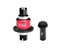 Set differenziale anteriore in acciaio al carbonio + lega di alluminio 12T/30T/0.8Mod per Arrma 1:18 Granito GROM / 1:16 Mojave GROM / 1:14 Typhon GROM - Rosso