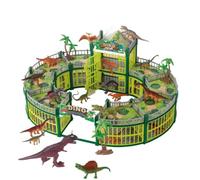Set Dino Giocattolo 215 Pezzi Giochi Divertente con Base per Battaglia | Crea il Tuo Mondo dei Dinosauri Set da Costruzione Per Casa Asilo Nido Scuola 'Infanzia Scuola Materna Soggiorno